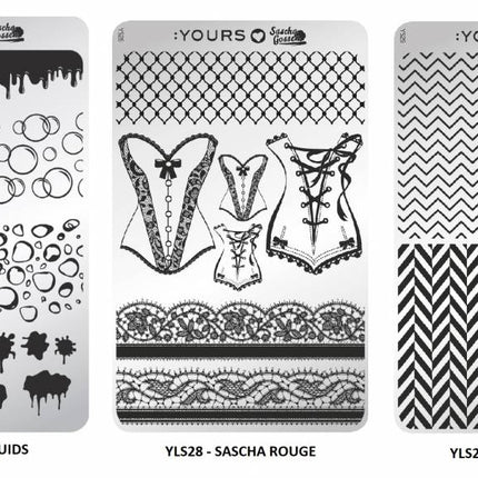Yours Cosmetics Loves Sascha Gossen Stempelplaten Collectie