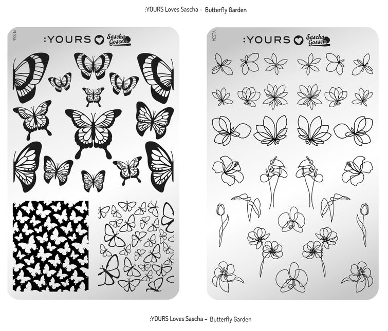 Yours Cosmetics Stempelplaten Dubbelzijdig - Botanical Love Collectie