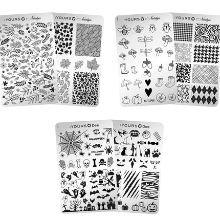 Yours Cosmetics Stempelplaten Dubbelzijdig - Fantastic Fall Collectie