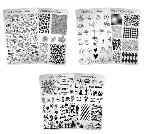 Yours Cosmetics Stempelplaten Dubbelzijdig - Fantastic Fall Collectie