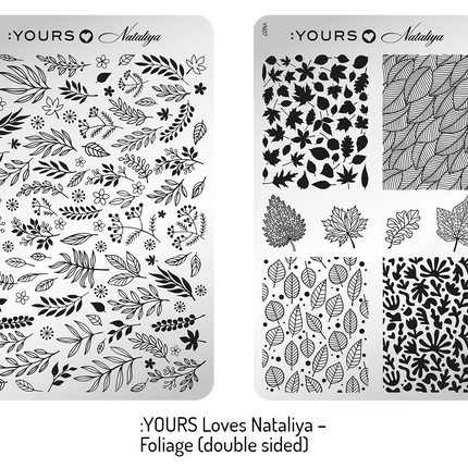 Yours Cosmetics Stempelplaten Dubbelzijdig - Fantastic Fall Collectie