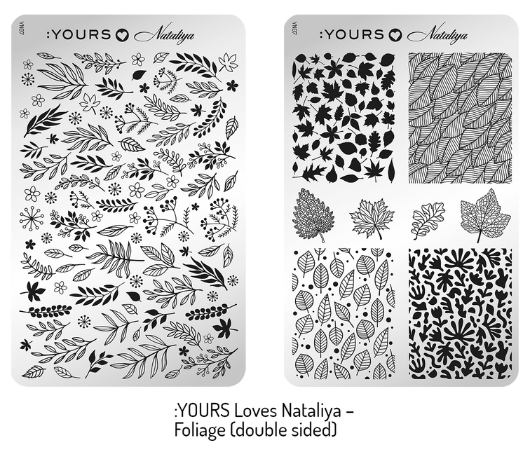 Yours Cosmetics Stempelplaten Dubbelzijdig - Fantastic Fall Collectie
