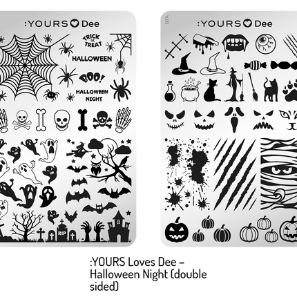 Yours Cosmetics Stempelplaten Dubbelzijdig - Fantastic Fall Collectie