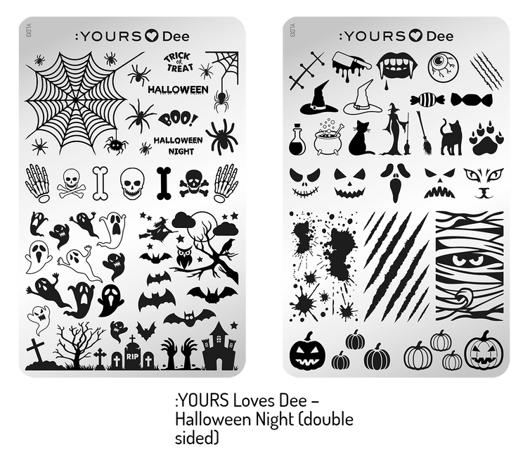 Yours Cosmetics Stempelplaten Dubbelzijdig - Fantastic Fall Collectie