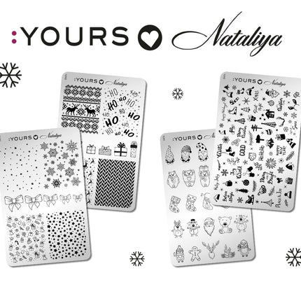 Yours Cosmetics Stempelplaten Dubbelzijdig - Xmas 2021 Collectie