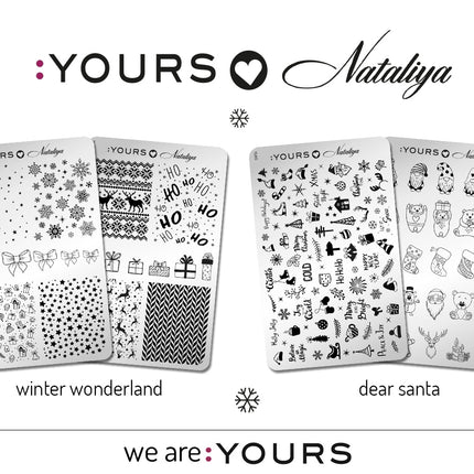 Yours Cosmetics Stempelplaten Dubbelzijdig - Xmas 2021 Collectie